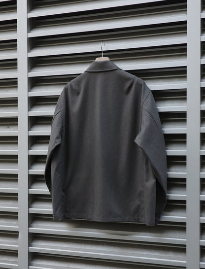 ULTERIOR W/Cash Panama Cloth Hunting Jacket - Dust Grey