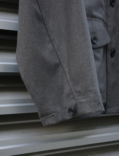 ULTERIOR W/Cash Panama Cloth Hunting Jacket - Dust Grey