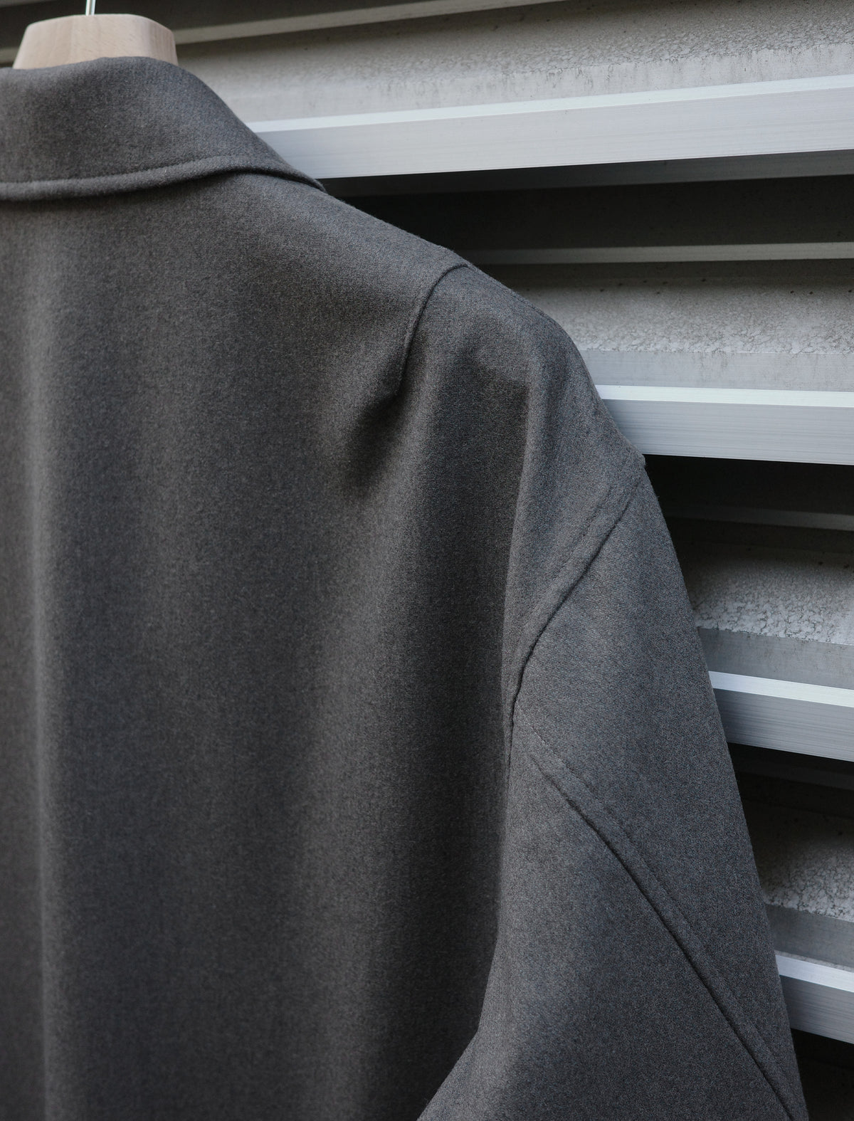 ULTERIOR W/Cash Panama Cloth Hunting Jacket - Dust Grey