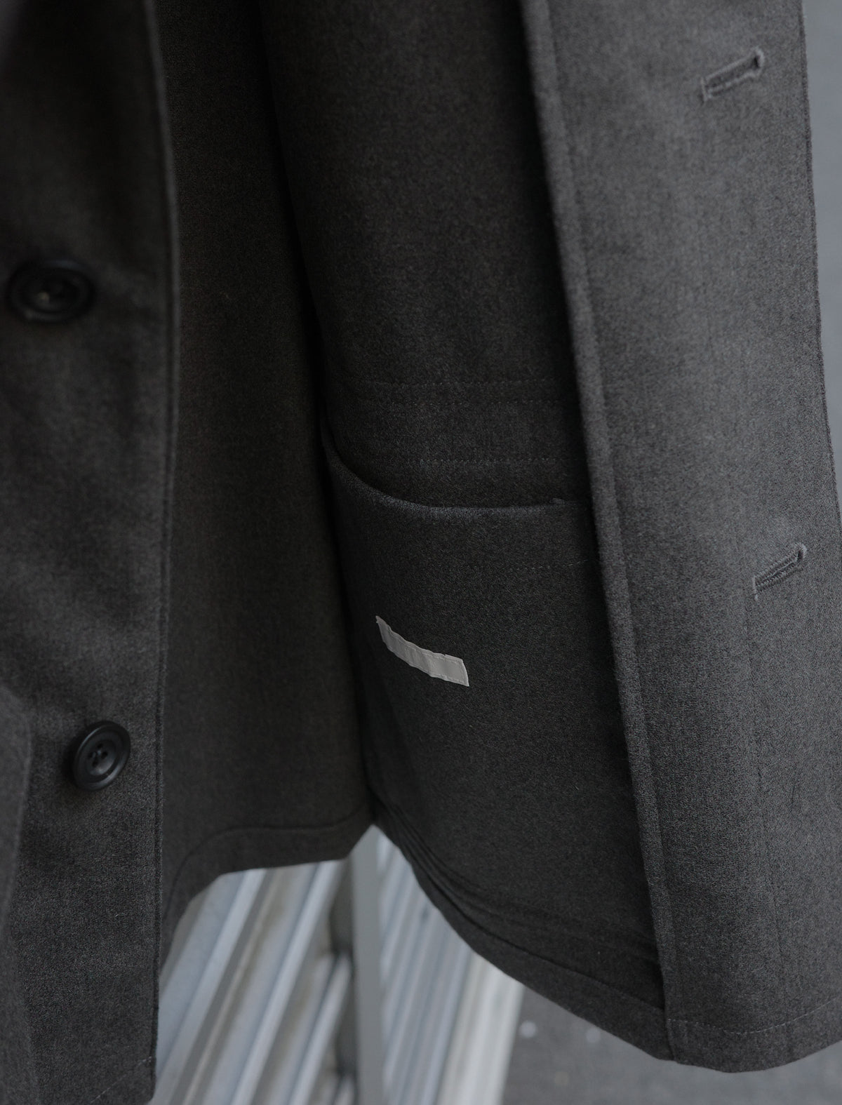 ULTERIOR W/Cash Panama Cloth Hunting Jacket - Dust Grey