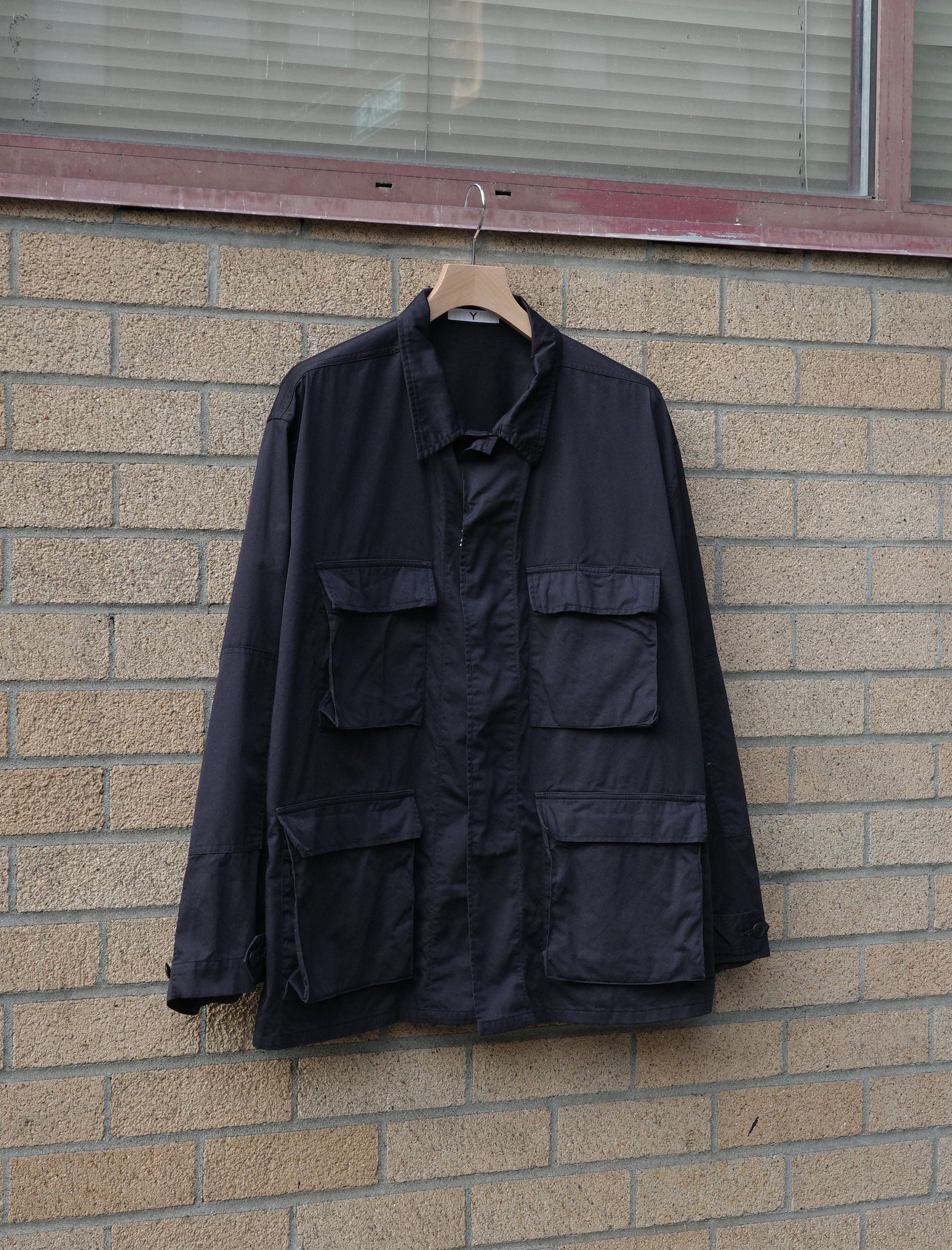 Y Organic Cotton High Density Satin Blouson - Navy