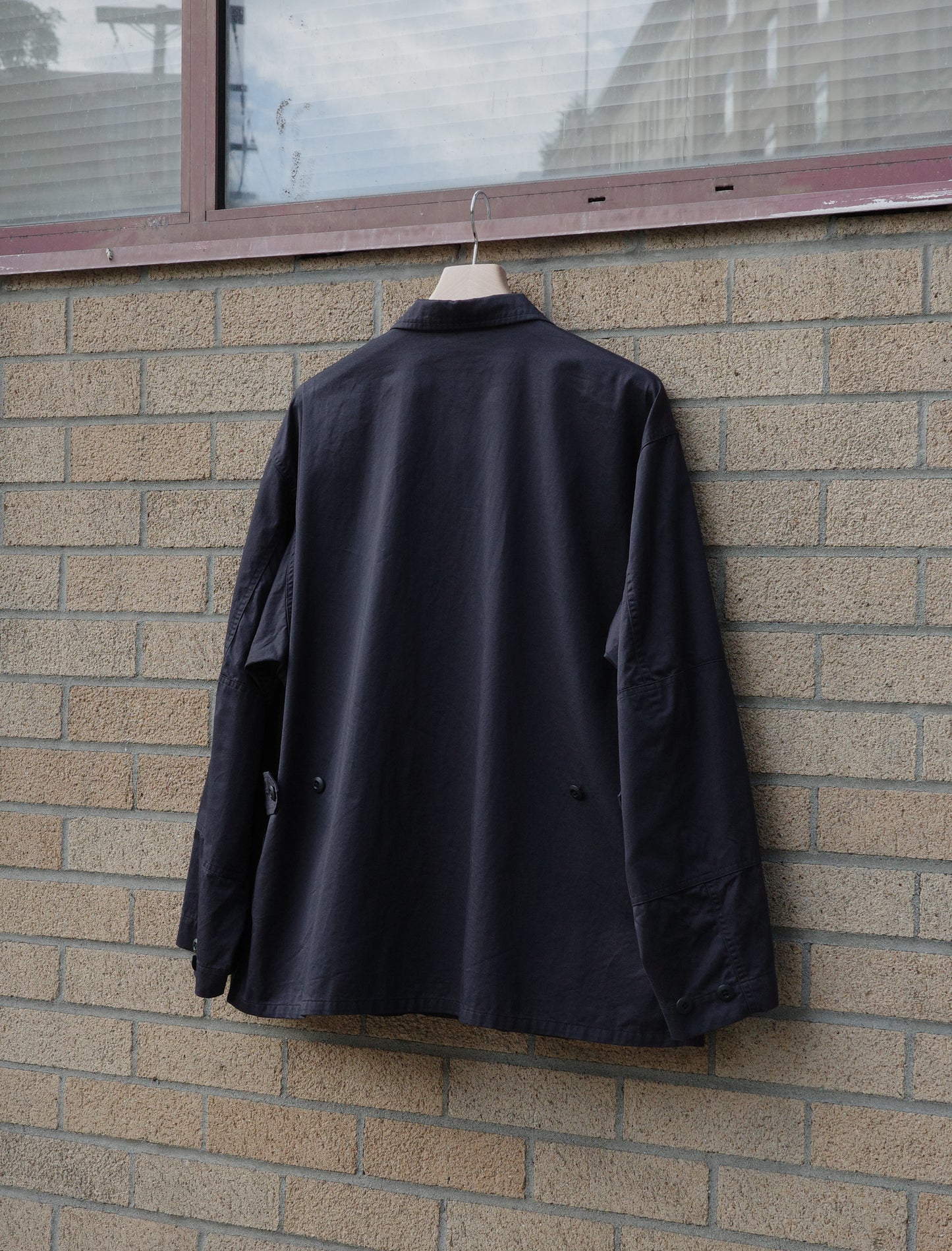 Y Organic Cotton High Density Satin Blouson - Navy