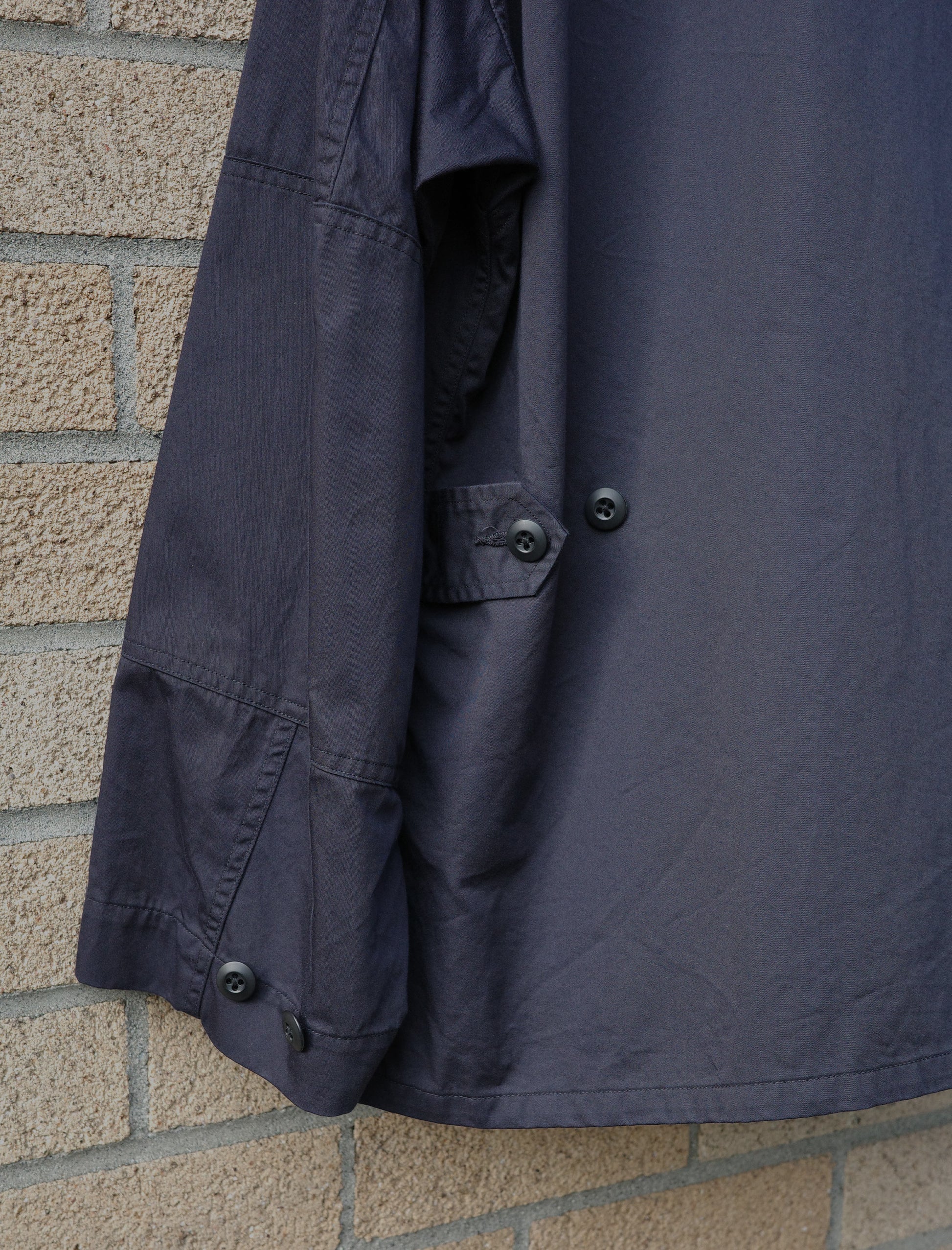 Y Organic Cotton High Density Satin Blouson - Navy