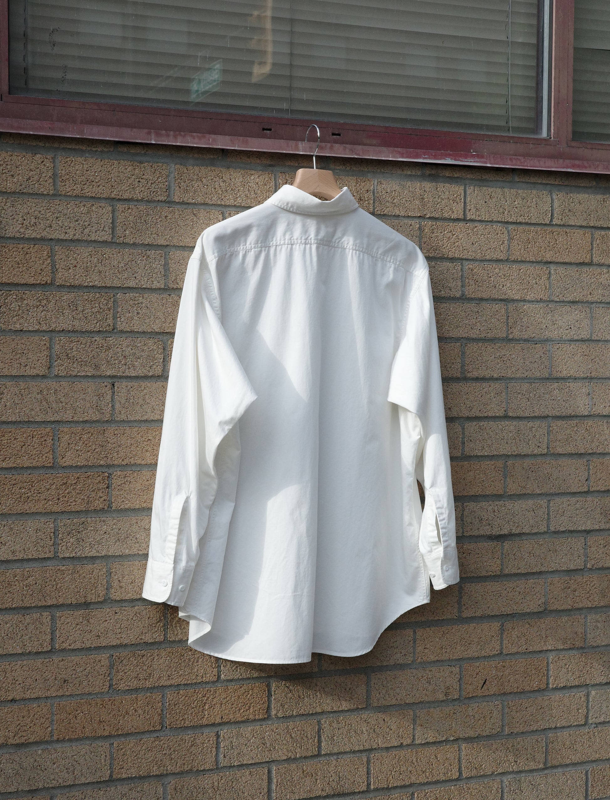 Y Organic Cotton High Density Satin Shirt - White