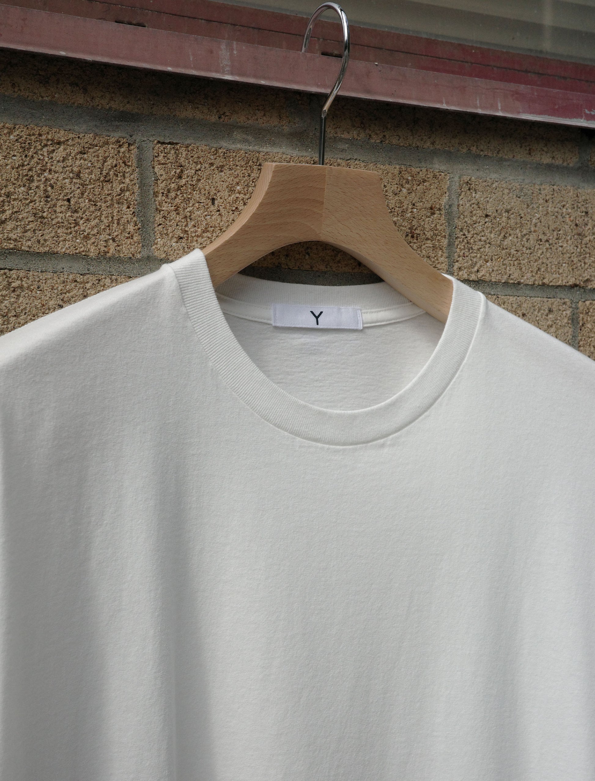 Y Organic Cotton Jersey S/S Tee - White