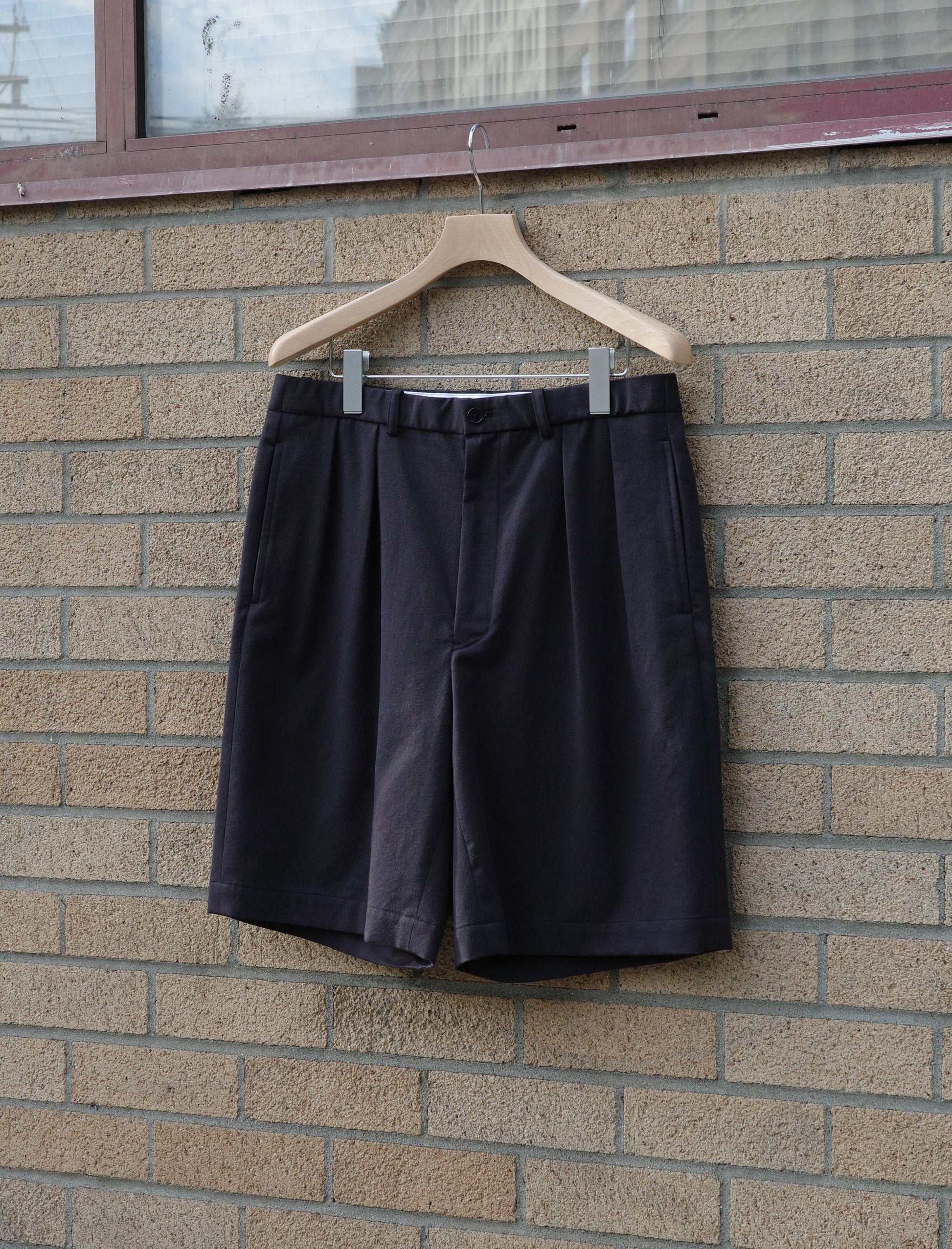 Y Organic Cotton Tencel Chino Shorts - Navy