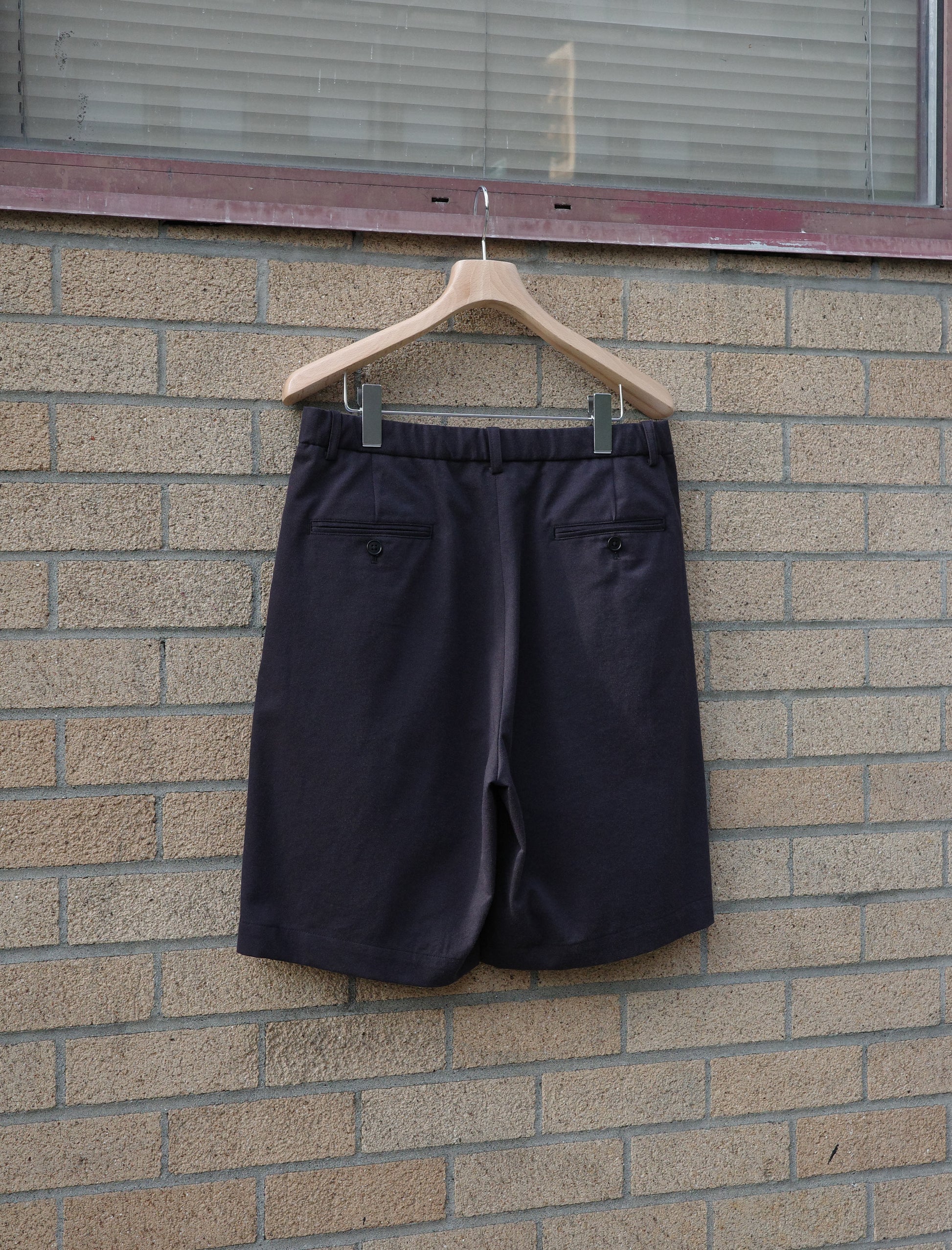 Y Organic Cotton Tencel Chino Shorts - Navy