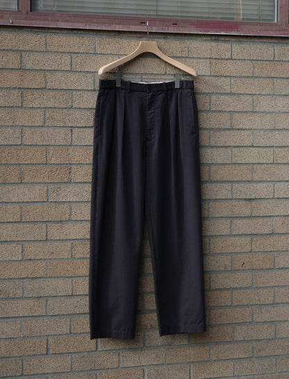 Y Organic Cotton Tencel Chino Trousers - Navy