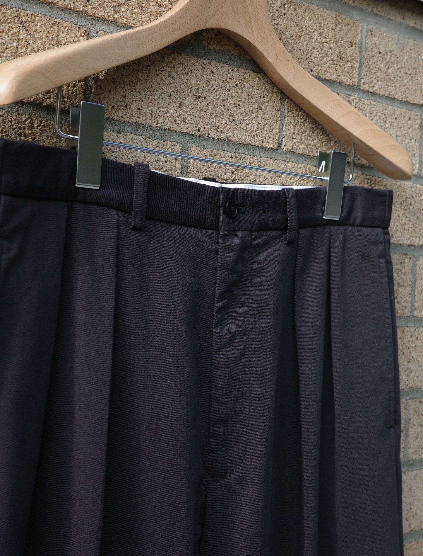 Y Organic Cotton Tencel Chino Trousers - Navy