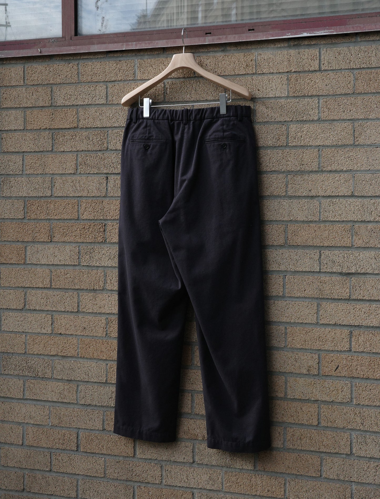 Y Organic Cotton Tencel Chino Trousers - Navy
