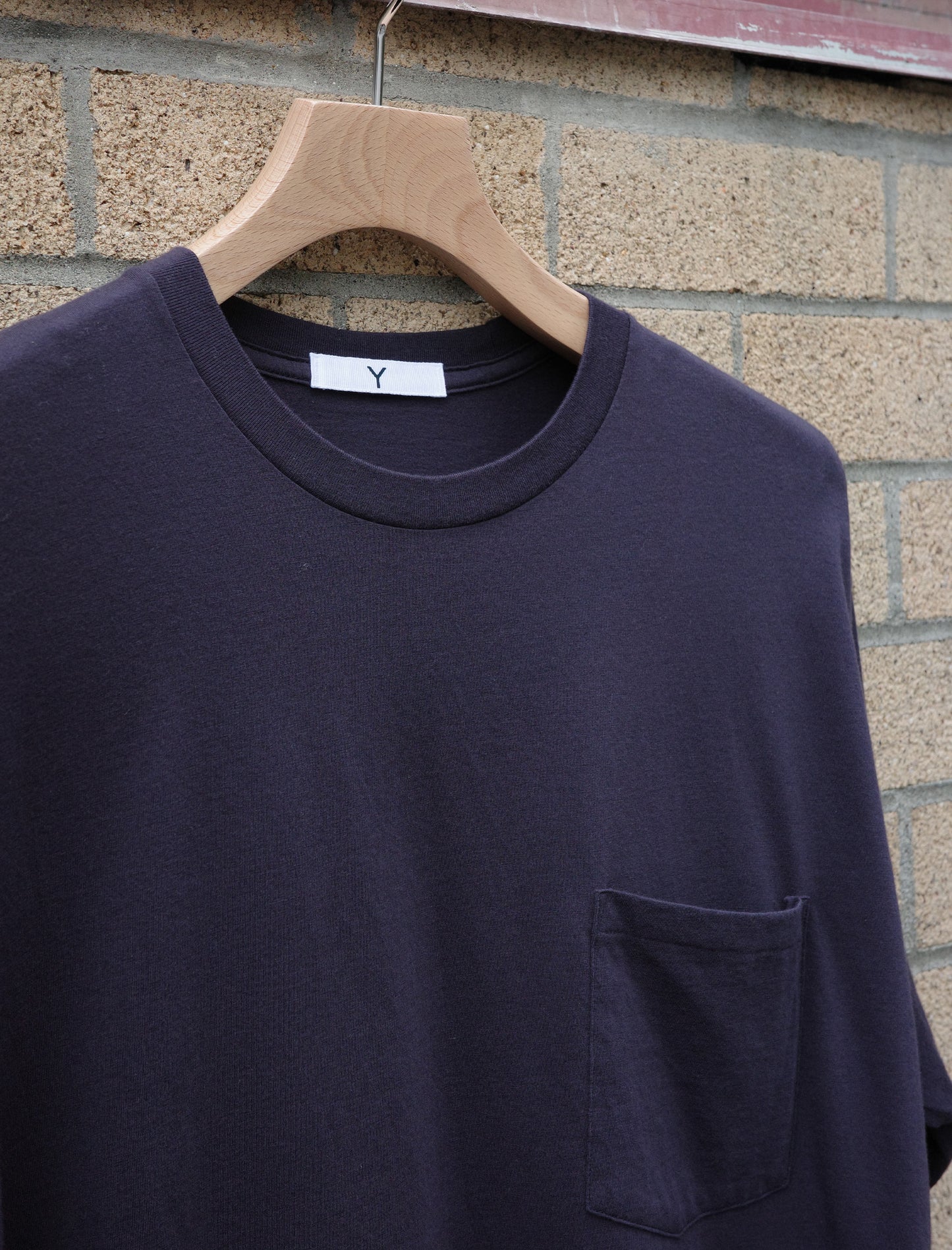 Y Soft Organic Cotton Jersey L/S T-Shirt - Navy