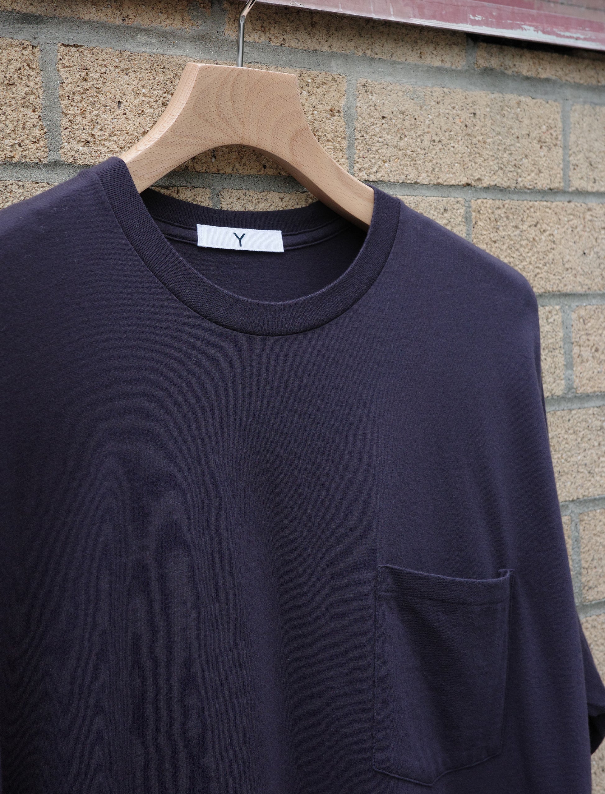 Y Soft Organic Cotton Jersey L/S T-Shirt - Navy