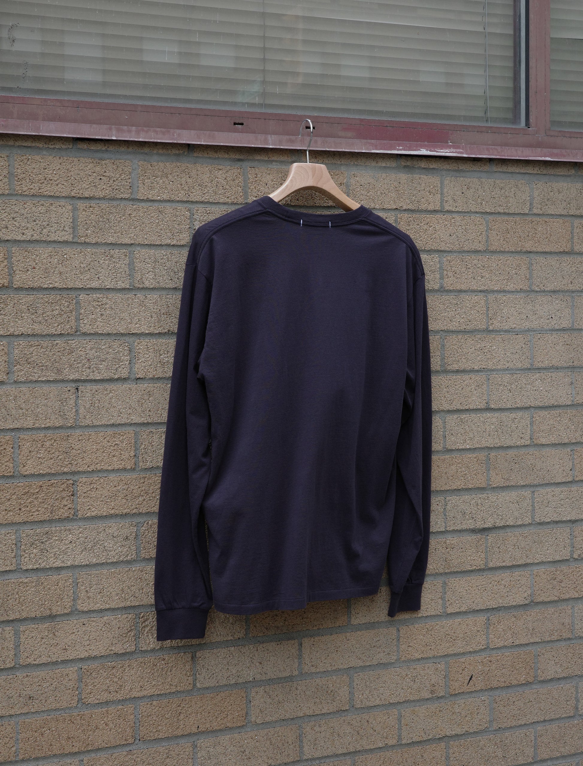 Y Soft Organic Cotton Jersey L/S T-Shirt - Navy