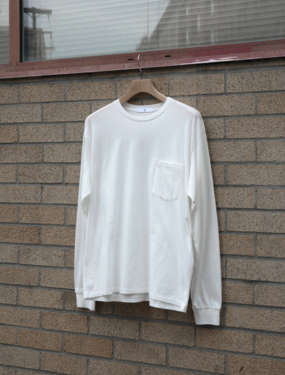 Y Soft Organic Cotton Jersey L/S T-Shirt - White