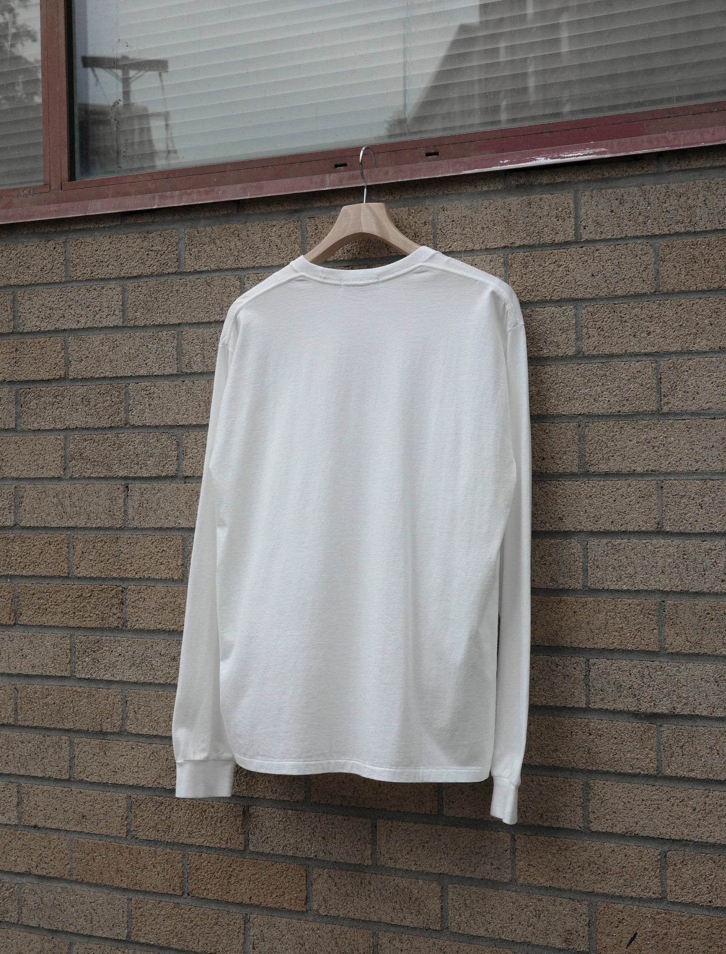 Y Soft Organic Cotton Jersey L/S T-Shirt - White