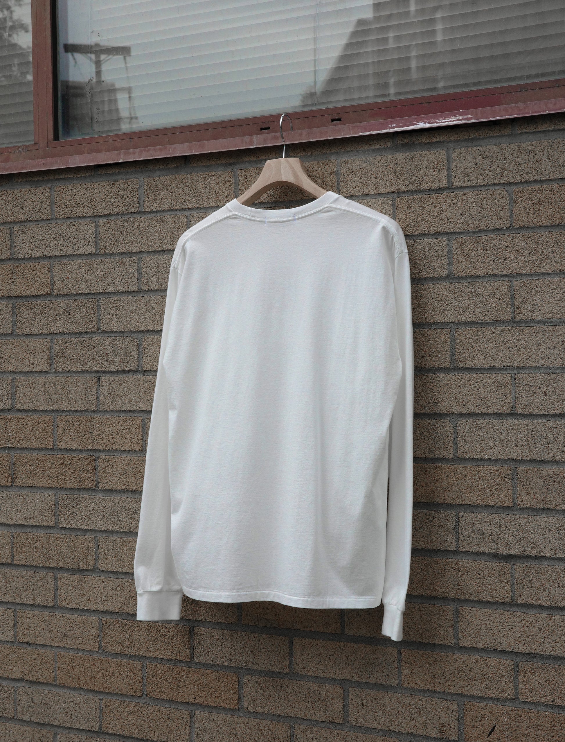 Y Soft Organic Cotton Jersey L/S T-Shirt - White