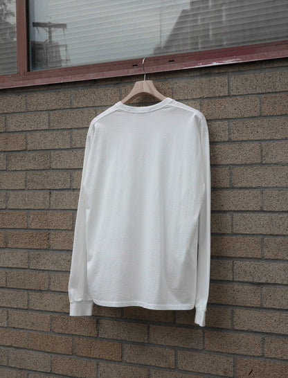 Y Soft Organic Cotton Jersey L/S T-Shirt - White