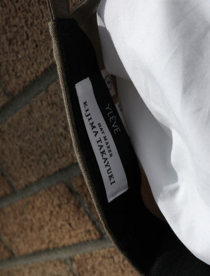 YLEVE Kijima Takayuki Vintage Pigment-Dye Wool Cap - Beige