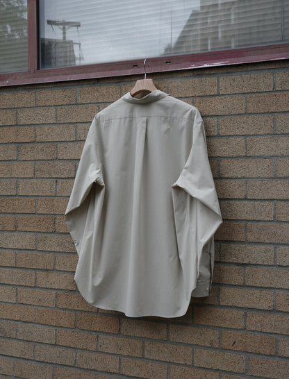 YLEVE Cotton Silk Typewriter Skipper Shirt - LT Soy