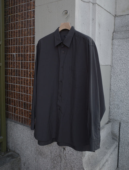 YLEVE Cotton Milled Overdye Shirt Charcoal