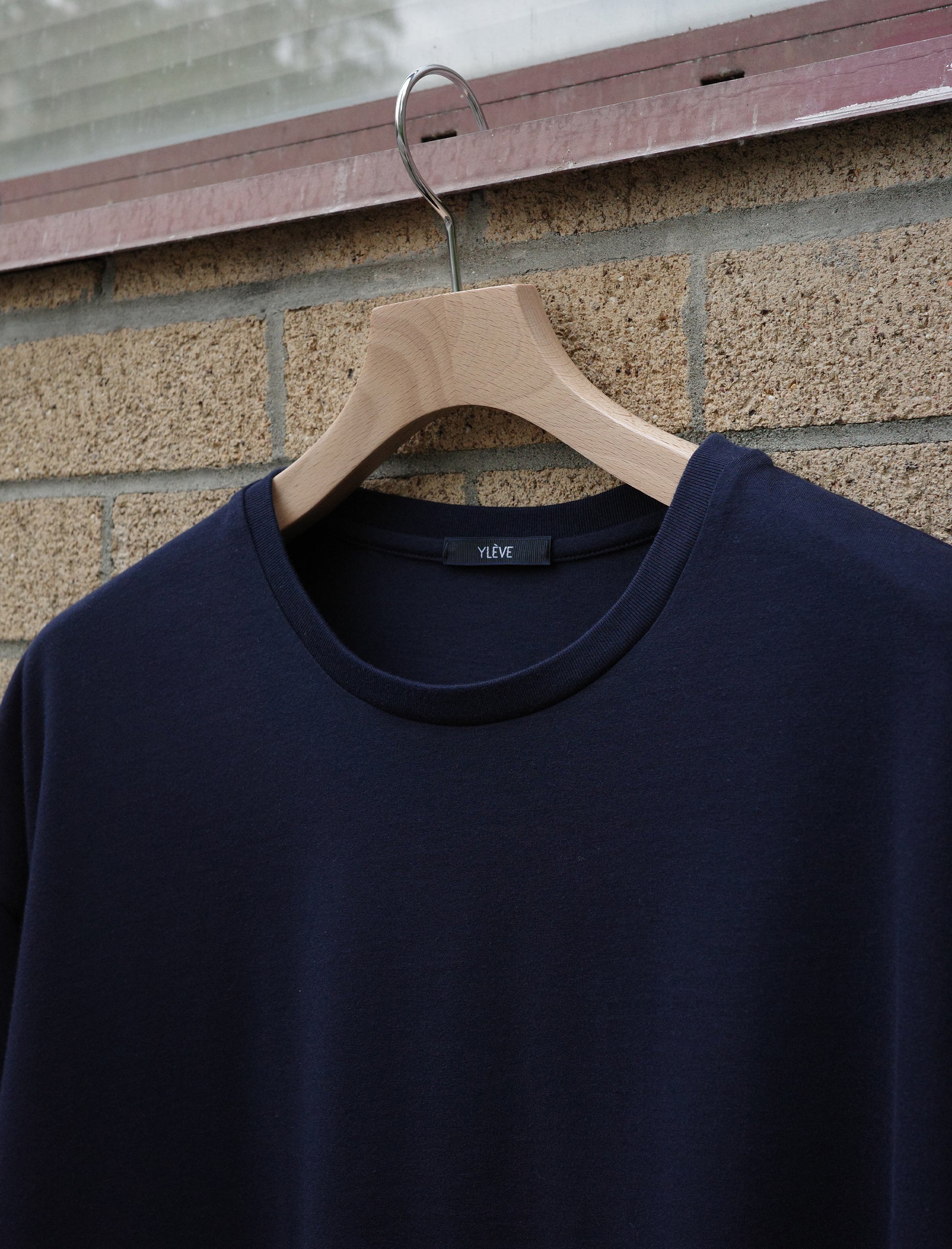 YLEVE Organic Cotton Bio Loose T-Shirt - Navy