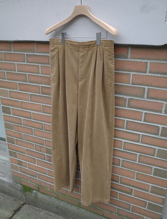YLEVE Organic Cotton Wale Corduroy Trousers Brown front