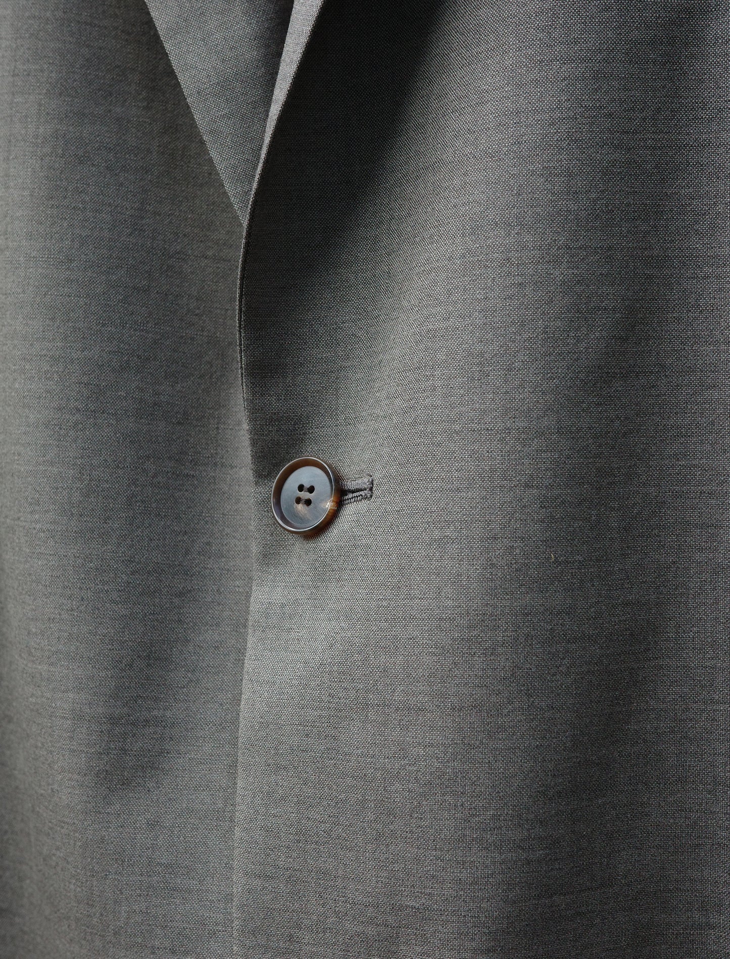 Super 120's Wool Chambray Jacket - Mocha