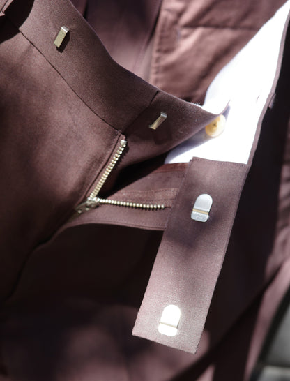 YLEVE Tencel Trousers - Burgandy