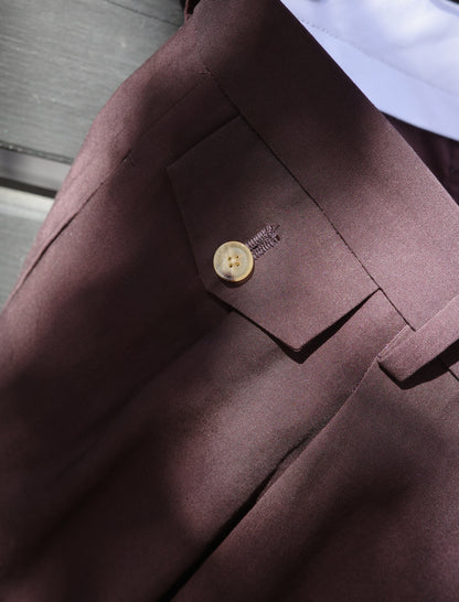 YLEVE Tencel Trousers - Burgandy